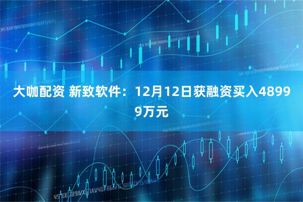 大咖配资 新致软件：12月12日获融资买入48999万元